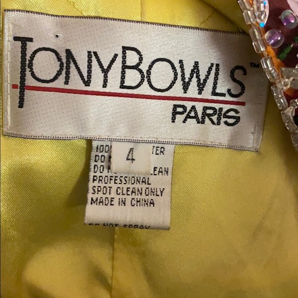 Tony Bowls Paris Flowing Floor Length Size 4 - Picture 12 of 14